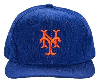 1984-86 Dwight Gooden Game Used and Signed New York Mets Cap (MEARS & JSA)
